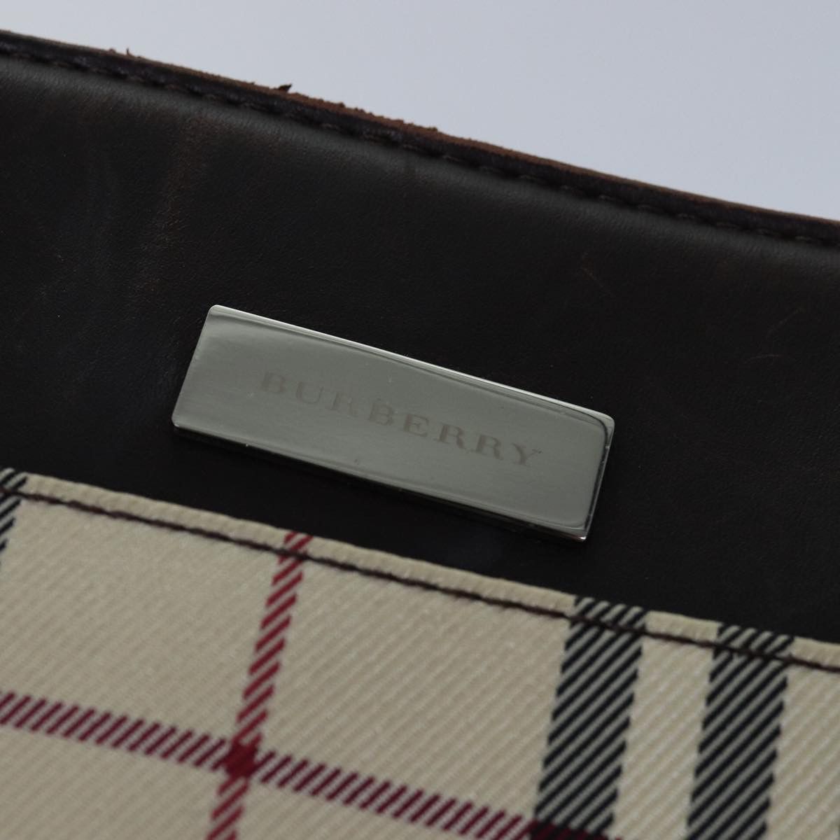 Burberry Nova Check Beige Synthetic Handbag (Pre-Owned) Size ONE SIZE - 12 Thumbnail