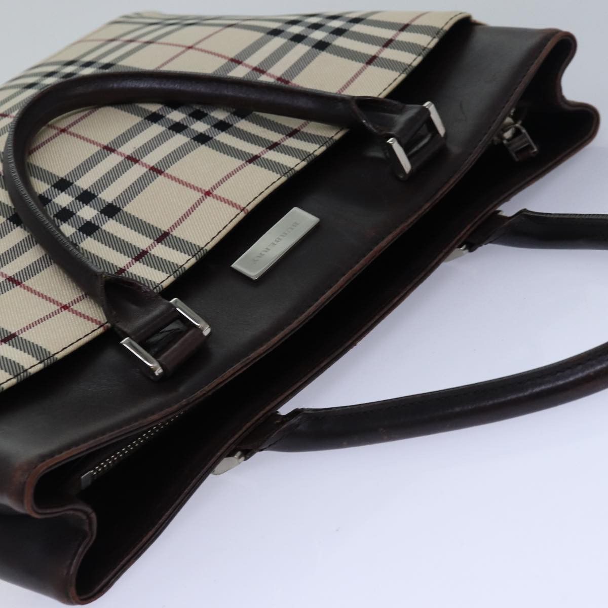 Burberry Nova Check Beige Synthetic Handbag (Pre-Owned) Size ONE SIZE - 15 Thumbnail