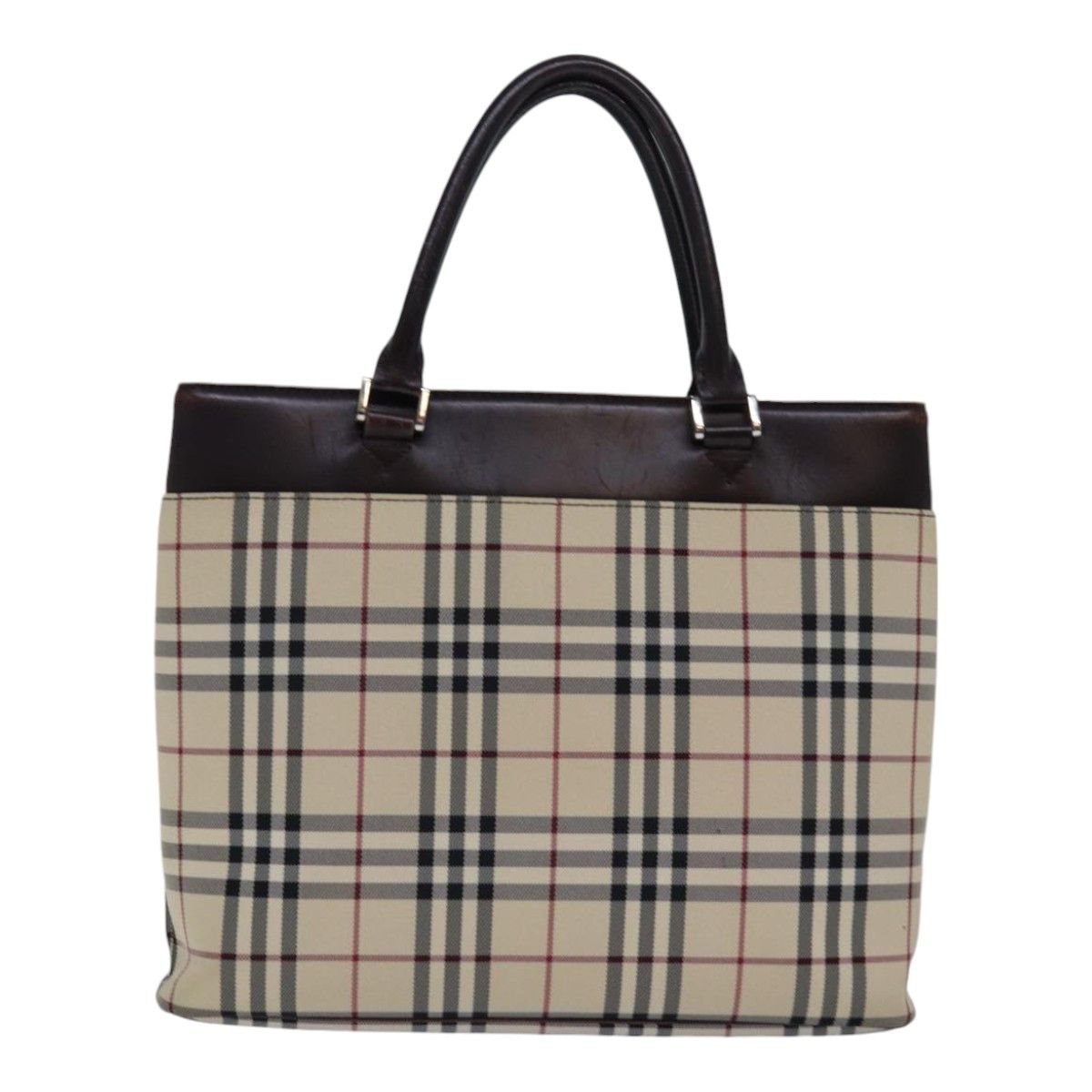 Burberry Nova Check Beige Synthetic Handbag (Pre-Owned) Size ONE SIZE - 2 Thumbnail