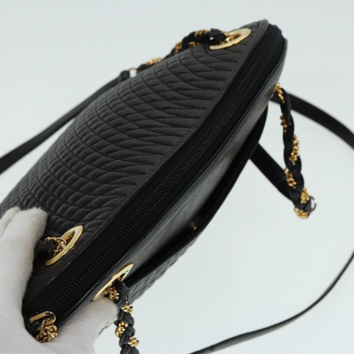 Bally Black Leather Shoulder Bag (Pre-Owned) Size ONE SIZE - 4 Thumbnail