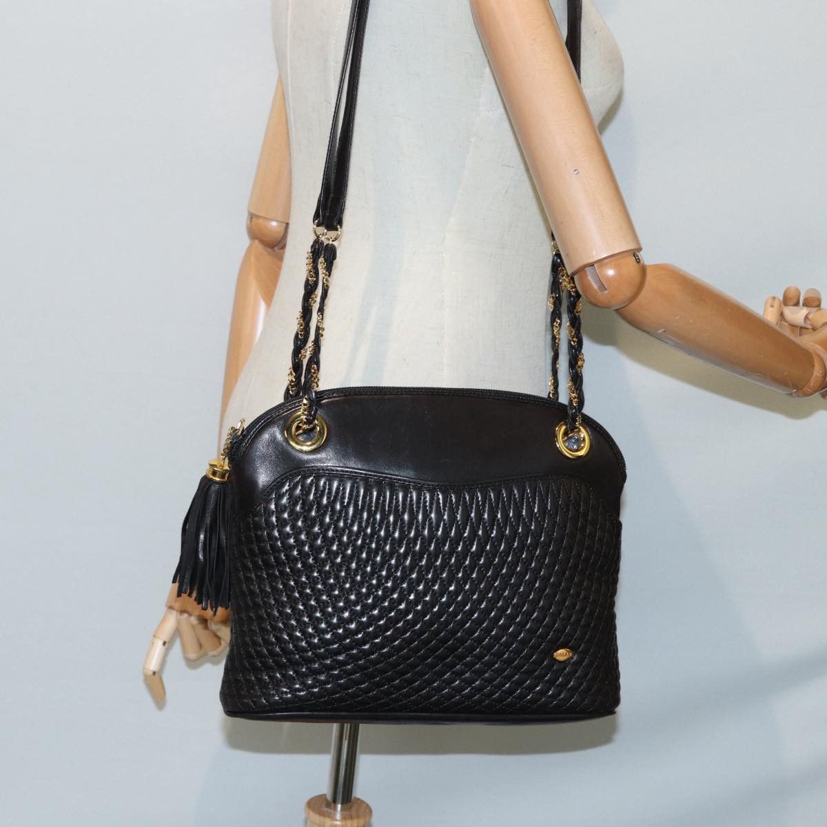 Bally Black Leather Shoulder Bag (Pre-Owned) Size ONE SIZE - 6 Thumbnail