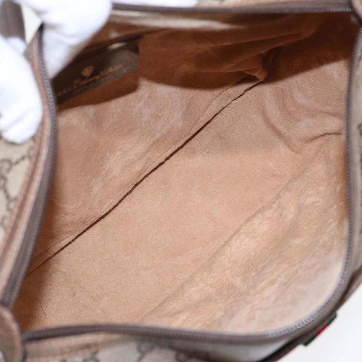 Gucci Ophidia Beige Canvas Shoulder Bag (Pre-Owned) Size ONE SIZE - 7 Thumbnail