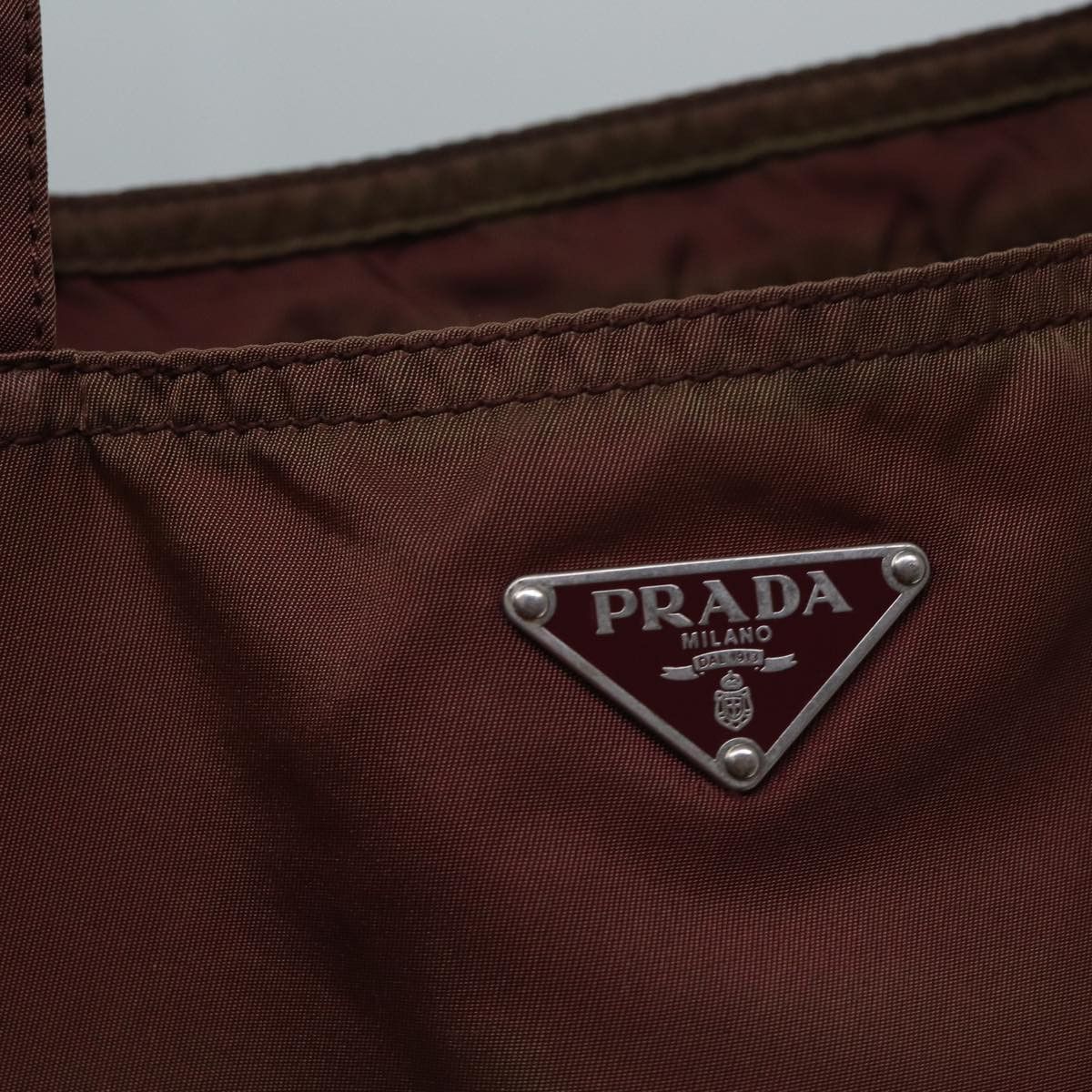 Prada Robot Brown Synthetic Tote Bag (Pre-Owned) Size ONE SIZE - 6 Thumbnail