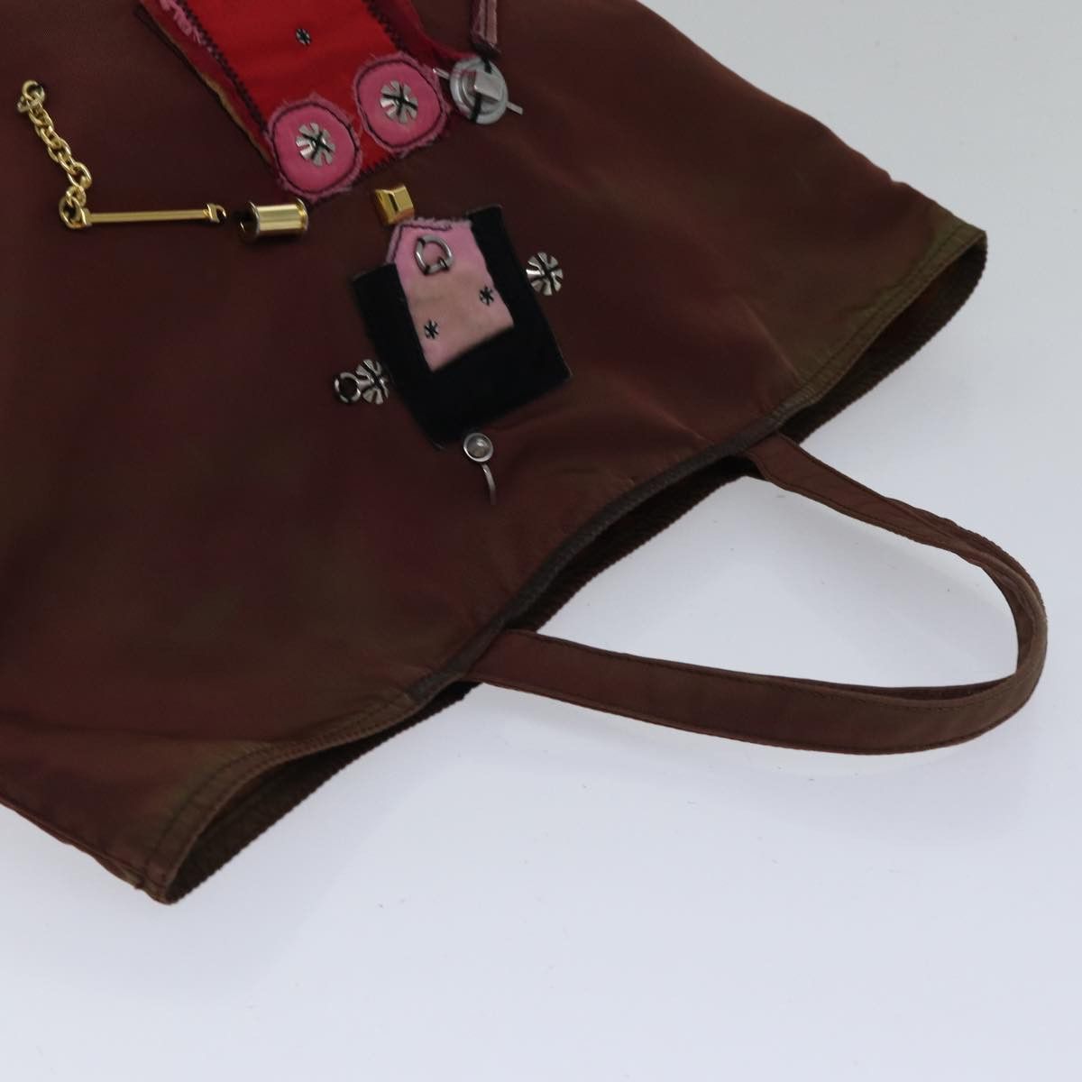 Prada Robot Brown Synthetic Tote Bag (Pre-Owned) Size ONE SIZE - 13 Thumbnail