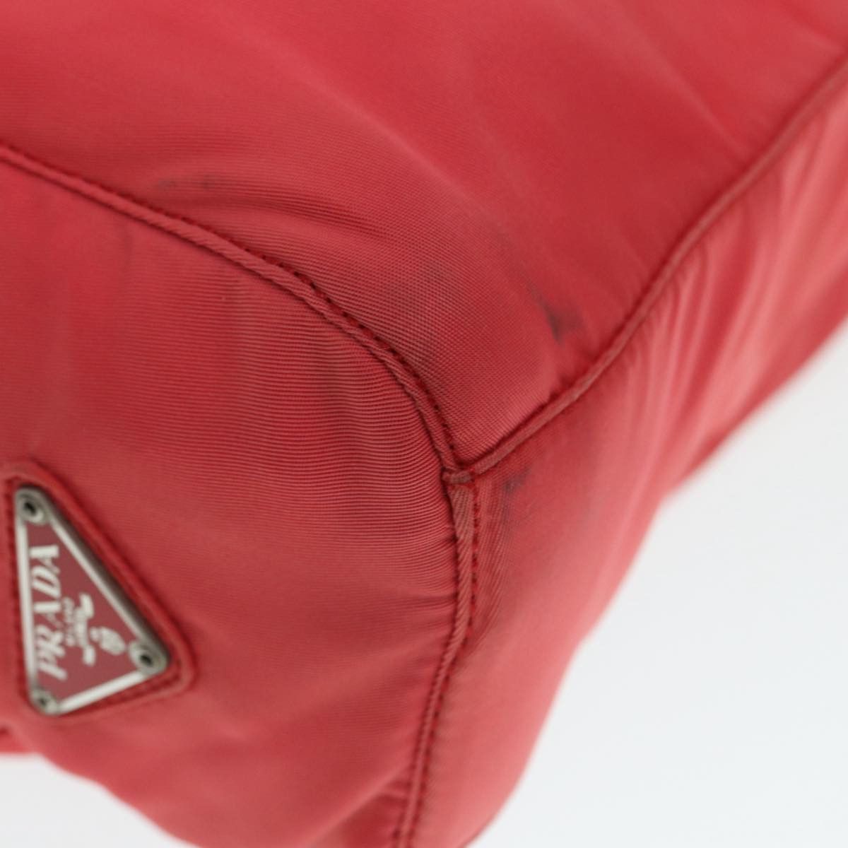 Prada Tessuto Red Synthetic Tote Bag (Pre-Owned) Size ONE SIZE - 7 Thumbnail