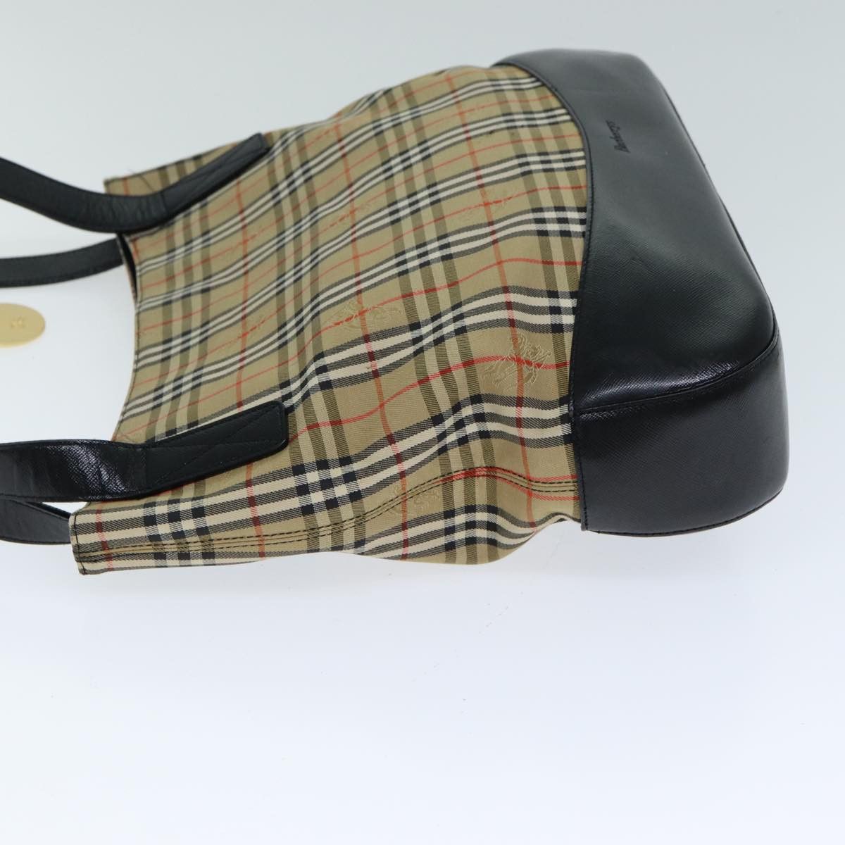 Burberry Nova Check Beige Canvas Tote Bag (Pre-Owned) Size ONE SIZE - 5 Thumbnail