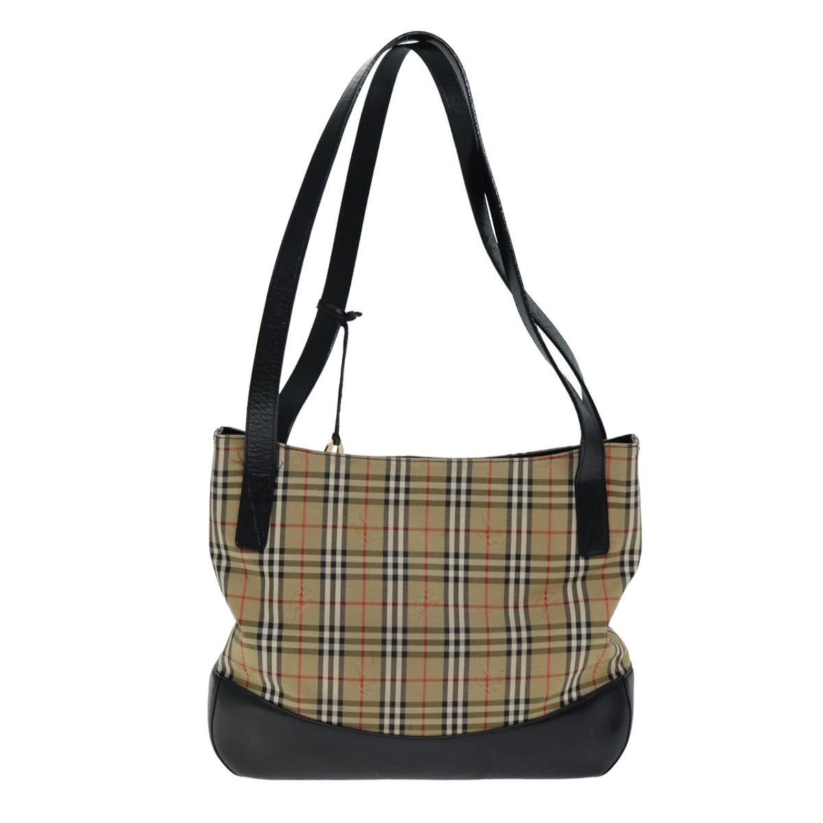Burberry Nova Check Beige Canvas Tote Bag (Pre-Owned) Size ONE SIZE - 2 Thumbnail