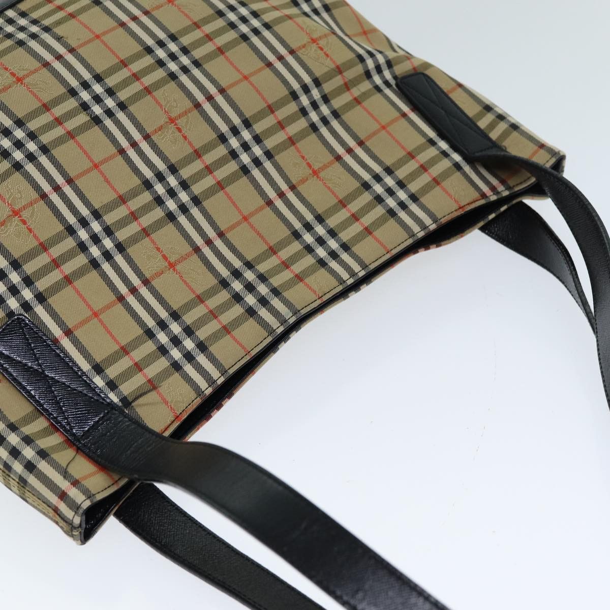 Burberry Nova Check Beige Canvas Tote Bag (Pre-Owned) Size ONE SIZE - 8 Thumbnail