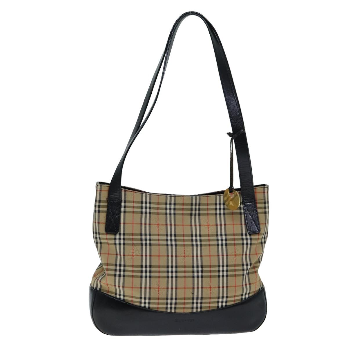 Burberry Nova Check Beige Canvas Tote Bag (Pre-Owned) Size ONE SIZE - 14 Thumbnail