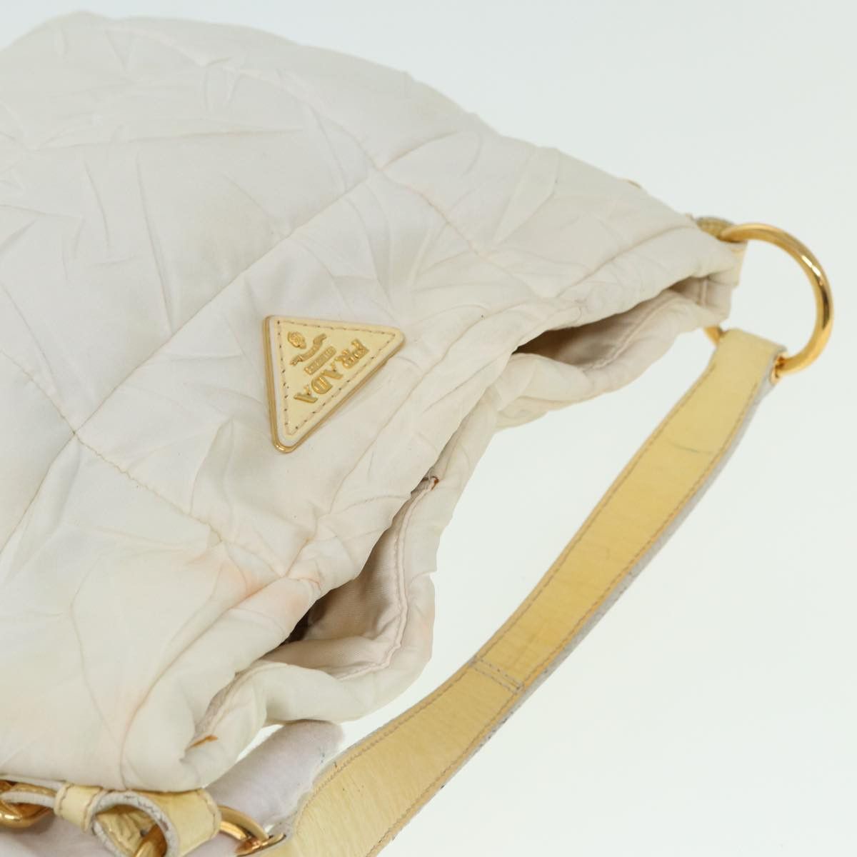 Prada White Synthetic Shoulder Bag (Pre-Owned) Size ONE SIZE - 4 Thumbnail