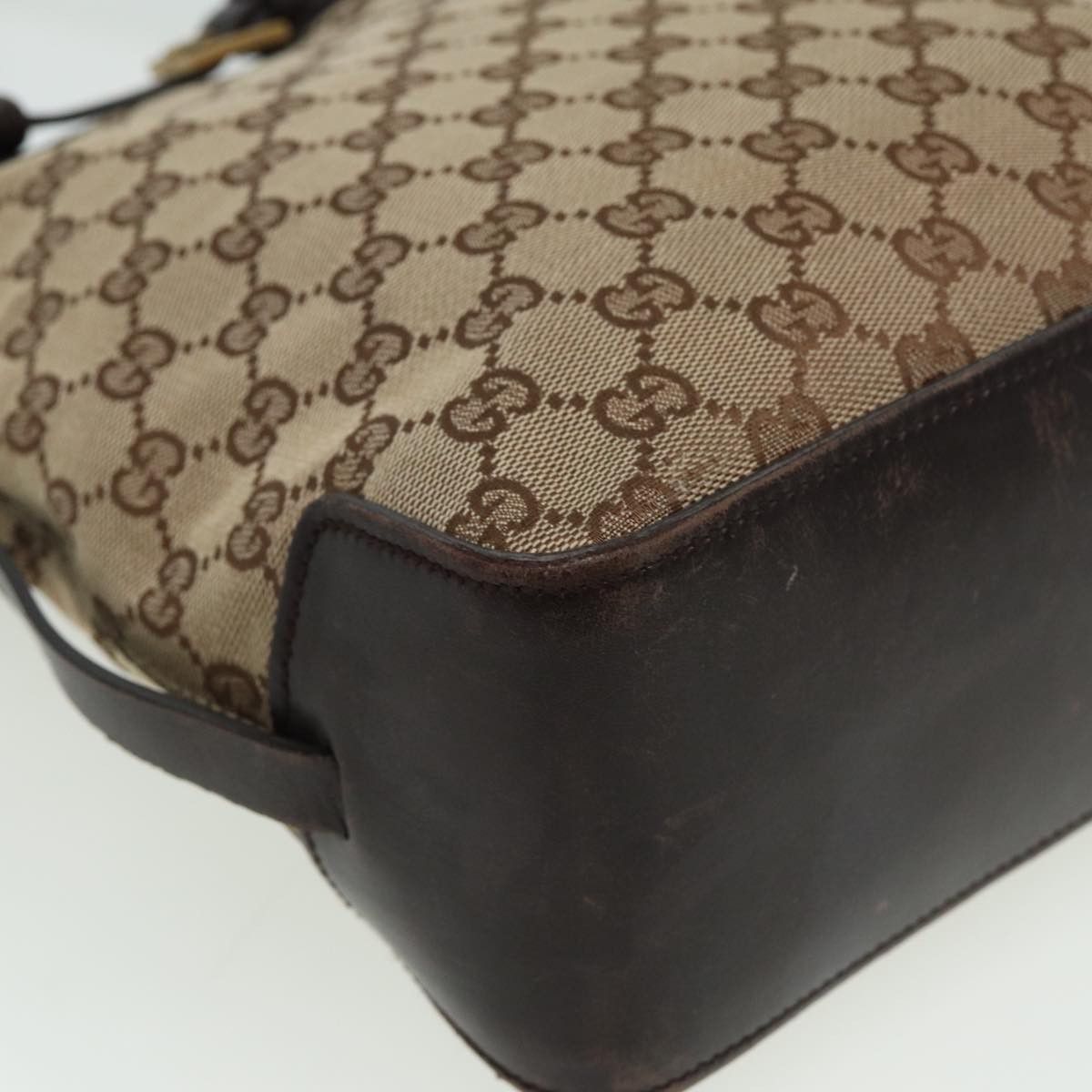 Gucci Gg Canvas Beige Canvas Tote Bag (Pre-Owned) Size ONE SIZE - 14 Thumbnail