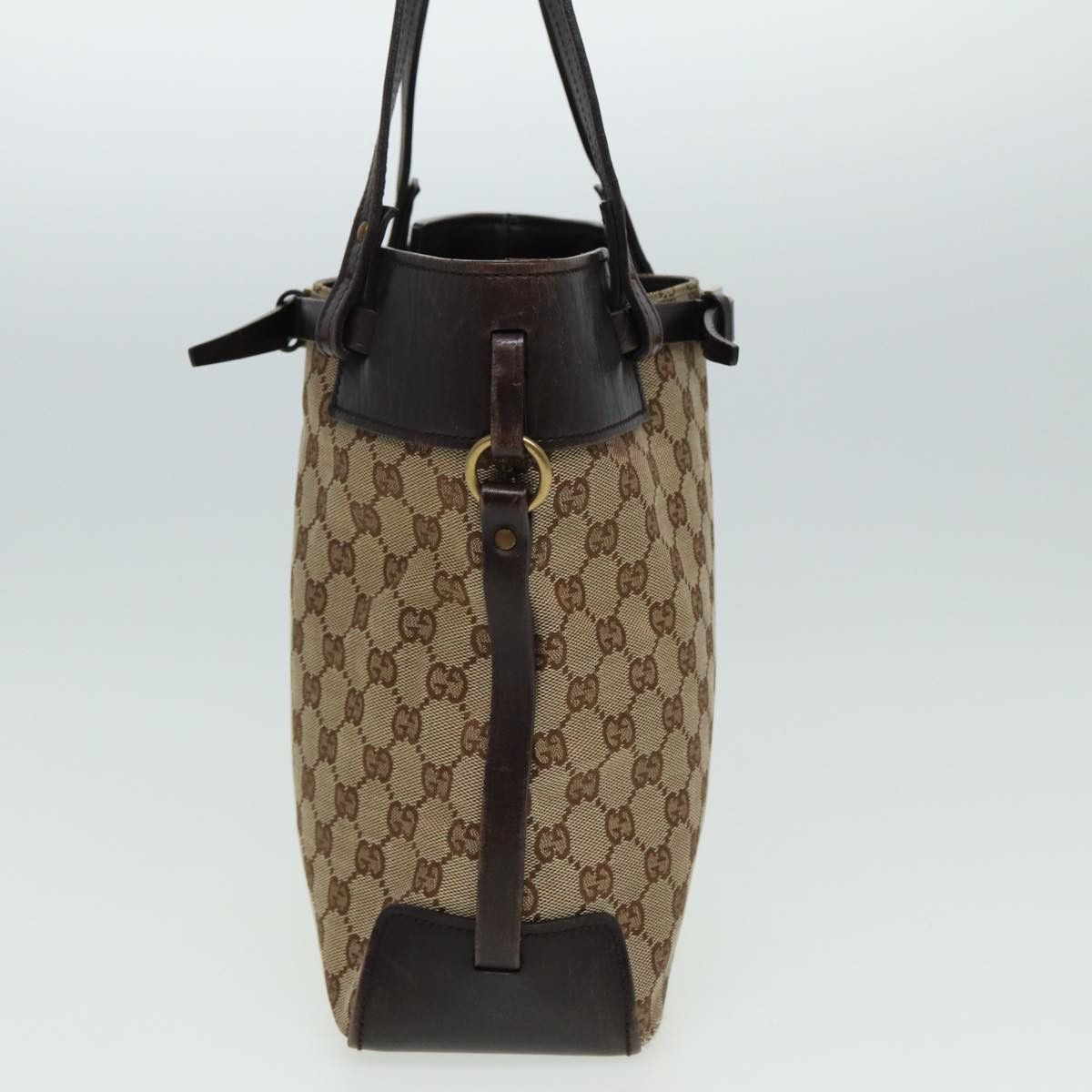 Gucci Gg Canvas Beige Canvas Tote Bag (Pre-Owned) Size ONE SIZE - 4 Thumbnail