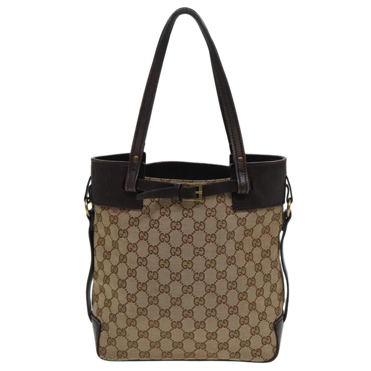 Gucci Gg Canvas Beige Canvas Tote Bag (Pre-Owned) Size ONE SIZE - 16 Thumbnail