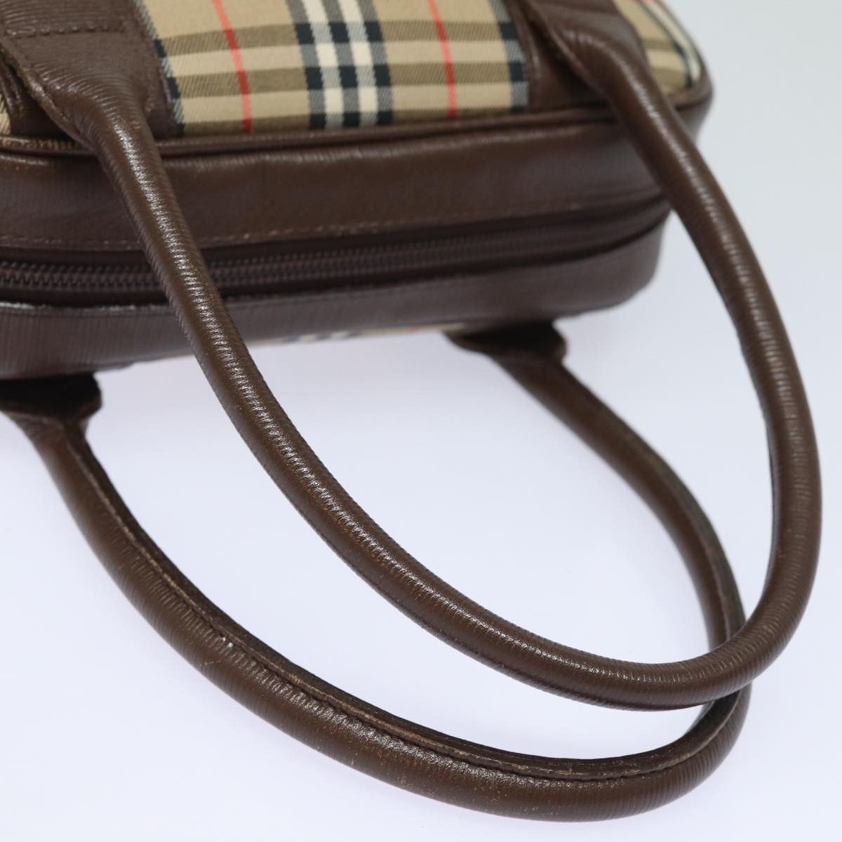 Burberry Nova Check Beige Canvas Handbag (Pre-Owned) Size ONE SIZE - 4 Thumbnail