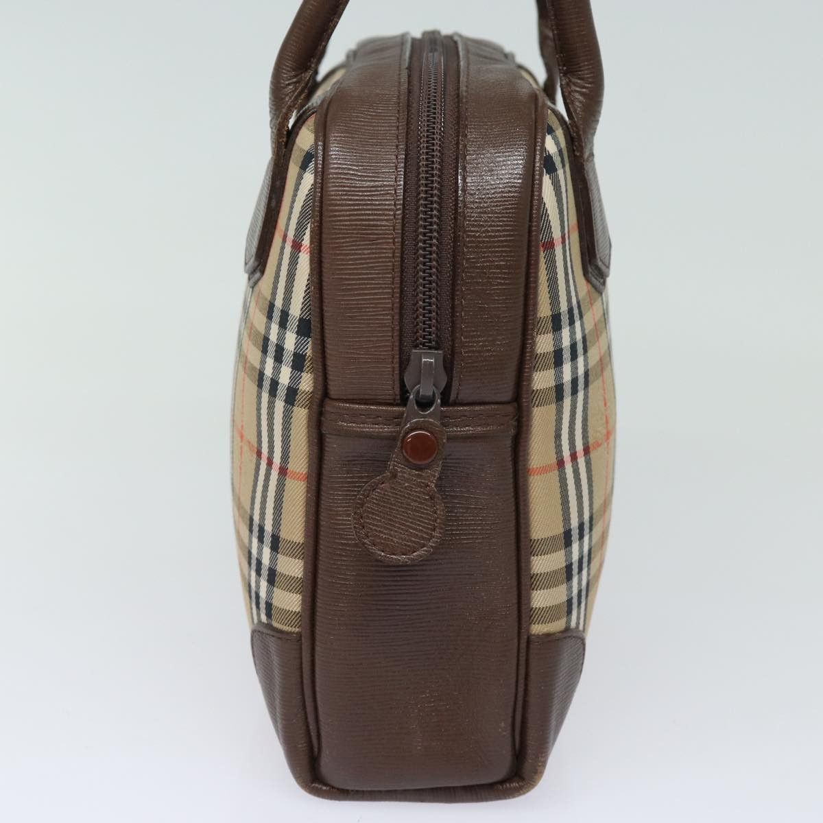 Burberry Nova Check Beige Canvas Handbag (Pre-Owned) Size ONE SIZE - 9 Thumbnail