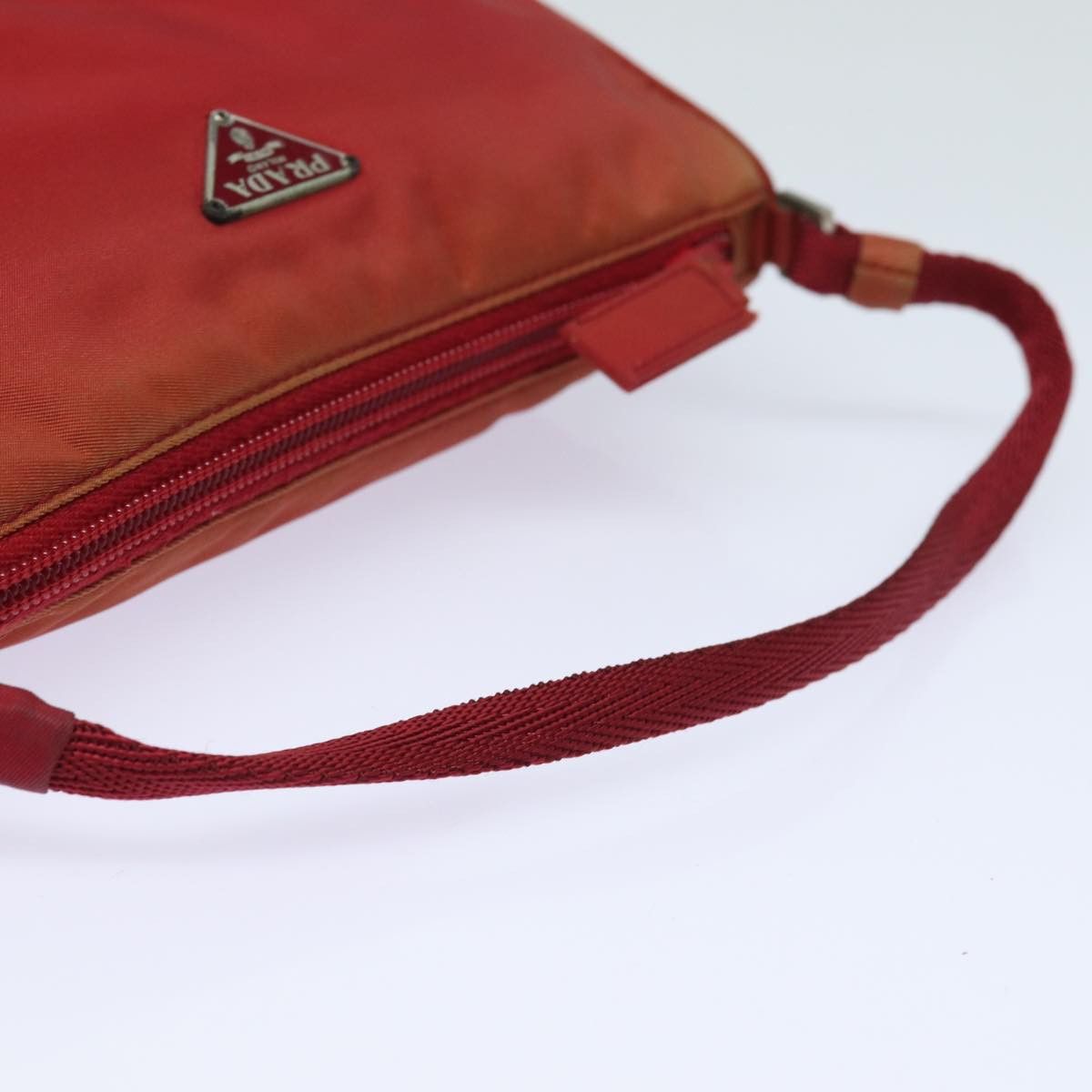 Prada Tessuto Red Synthetic Clutch Bag (Pre-Owned) Size ONE SIZE - 4 Thumbnail