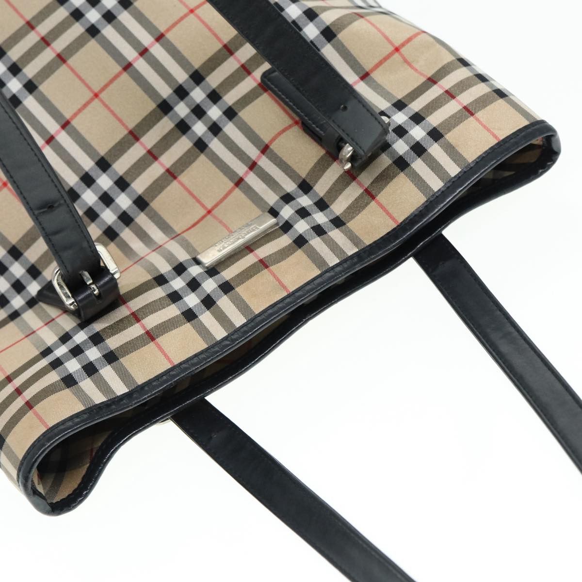 Burberry Nova Check Beige Synthetic Tote Bag (Pre-Owned) Size ONE SIZE - 9 Thumbnail