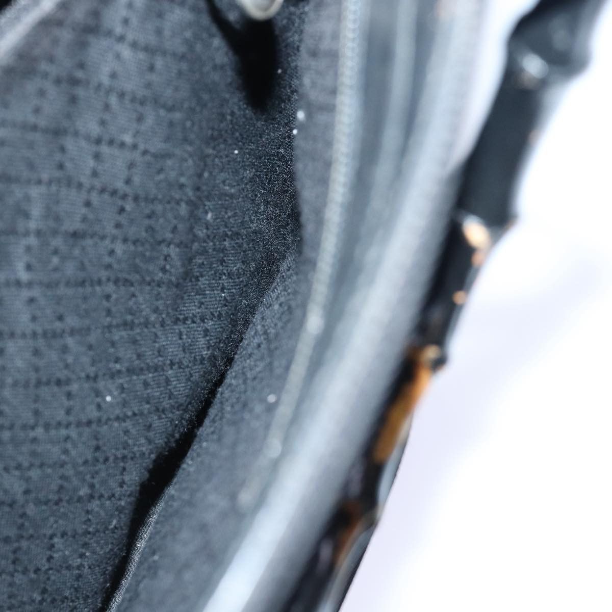 Gucci Bamboo Black Synthetic Handbag (Pre-Owned) Size ONE SIZE - 19 Thumbnail