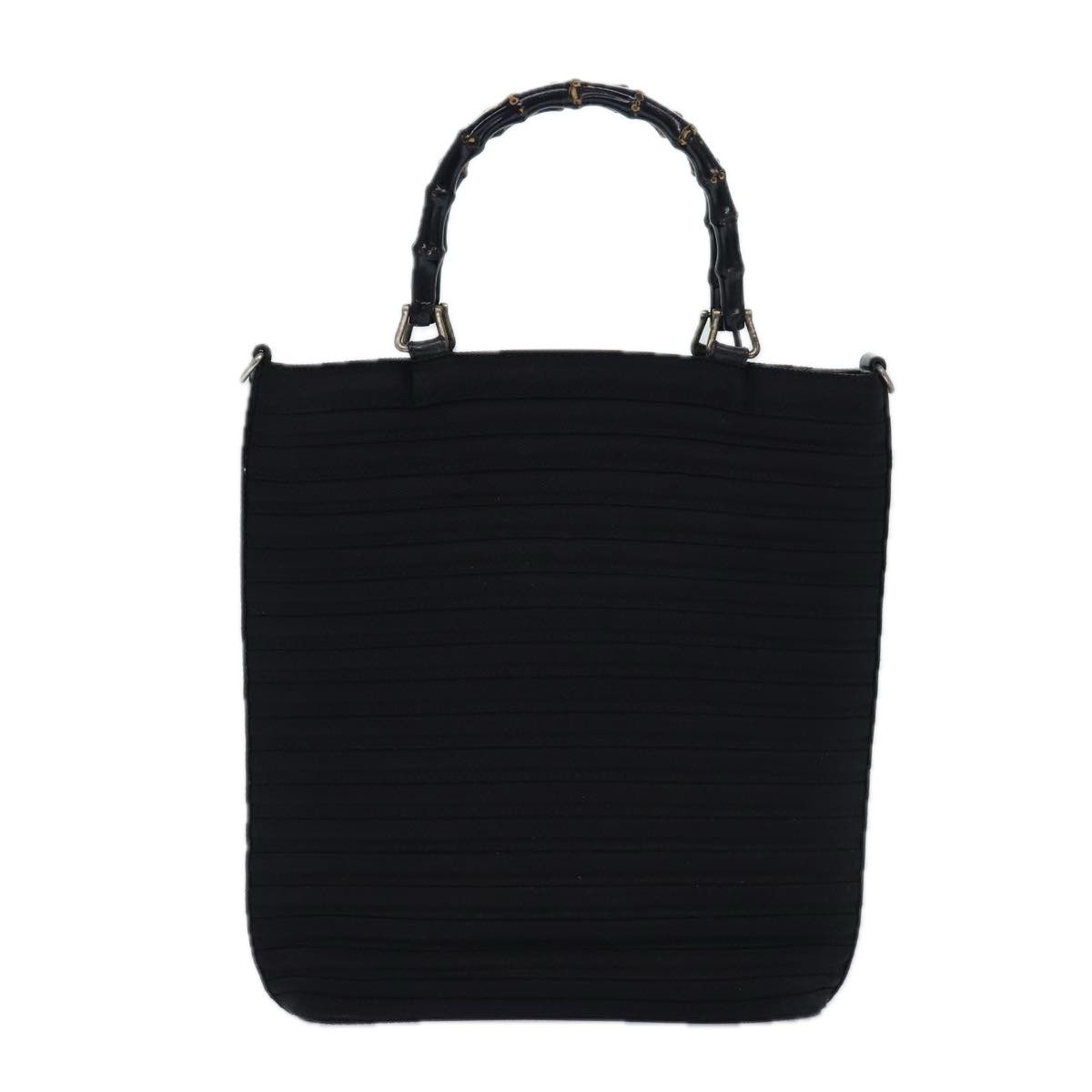 Gucci Bamboo Black Synthetic Handbag (Pre-Owned) Size ONE SIZE - 2 Thumbnail
