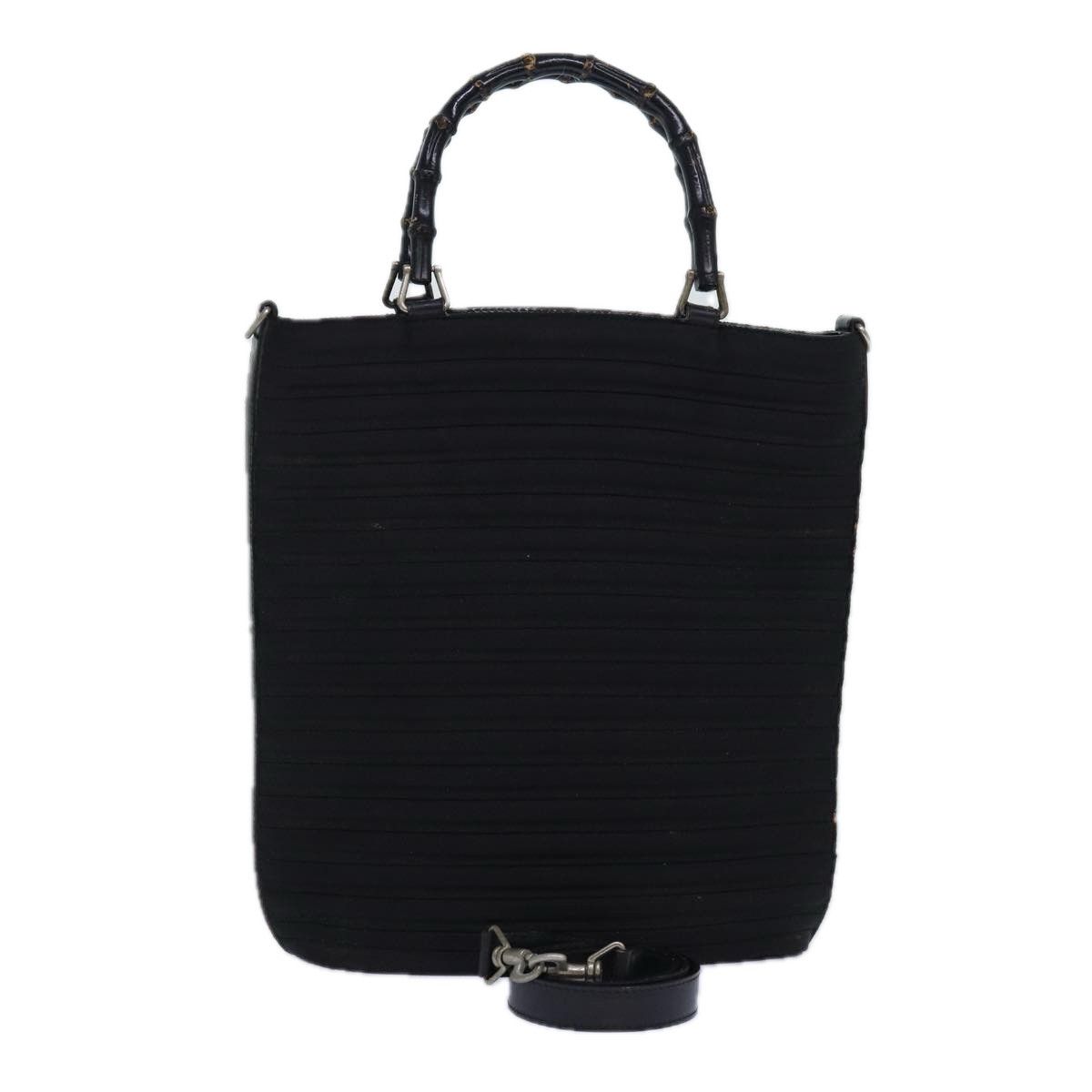Gucci Bamboo Black Synthetic Handbag (Pre-Owned) Size ONE SIZE - 15 Thumbnail