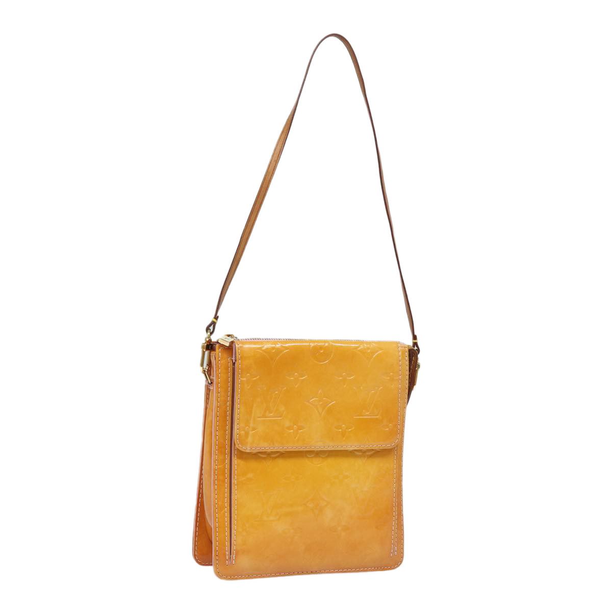 Louis Vuitton Mott Yellow Patent Leather Shoulder Bag (Pre-Owned) Size ONE SIZE - 14 Thumbnail