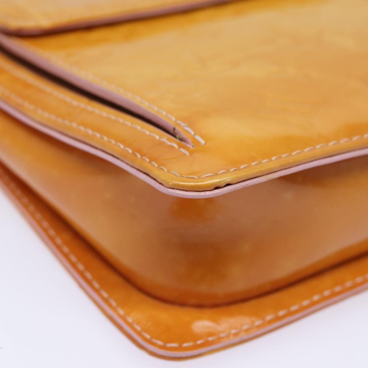 Louis Vuitton Mott Yellow Patent Leather Shoulder Bag (Pre-Owned) Size ONE SIZE - 12 Thumbnail