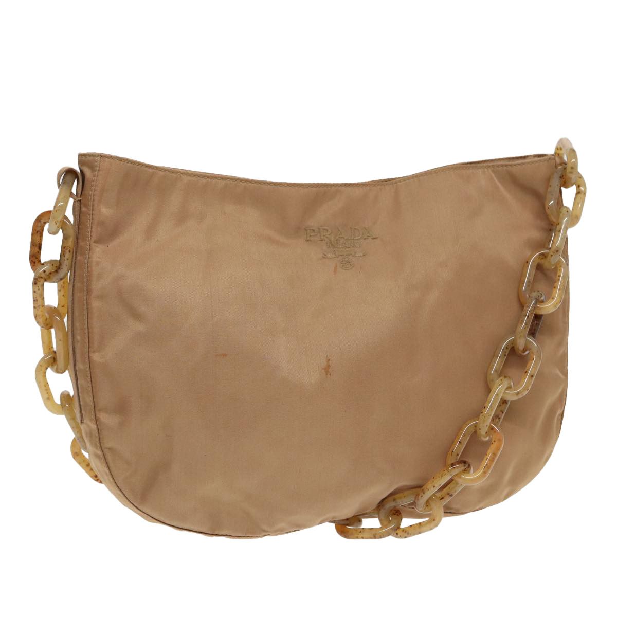 Prada Tessuto Brown Synthetic Shoulder Bag (Pre-Owned) Size ONE SIZE - 4 Thumbnail