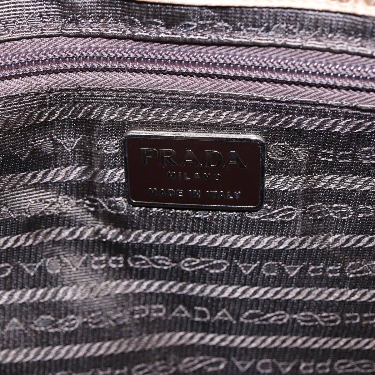 Prada Tessuto Brown Synthetic Shoulder Bag (Pre-Owned) Size ONE SIZE - 7 Thumbnail