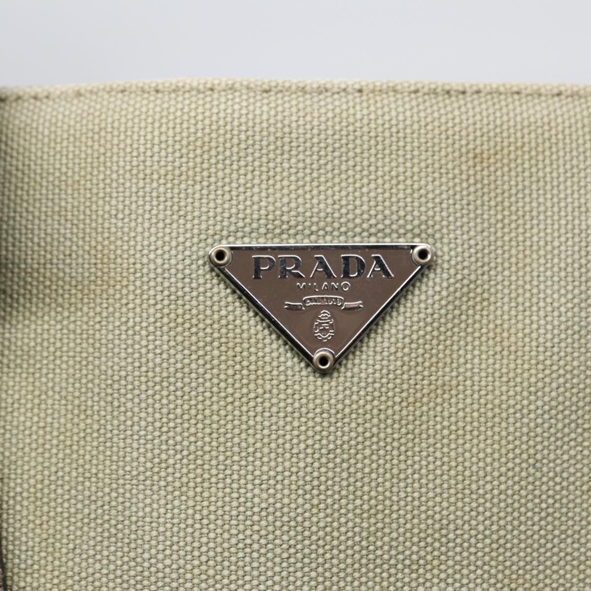 Prada Beige Canvas Handbag (Pre-Owned) Size ONE SIZE - 17 Thumbnail