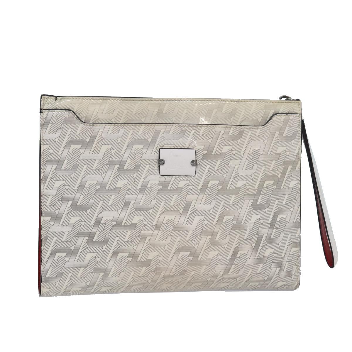 Christian Louboutin White Leather Clutch Bag (Pre-Owned) Size ONE SIZE - 10 Thumbnail