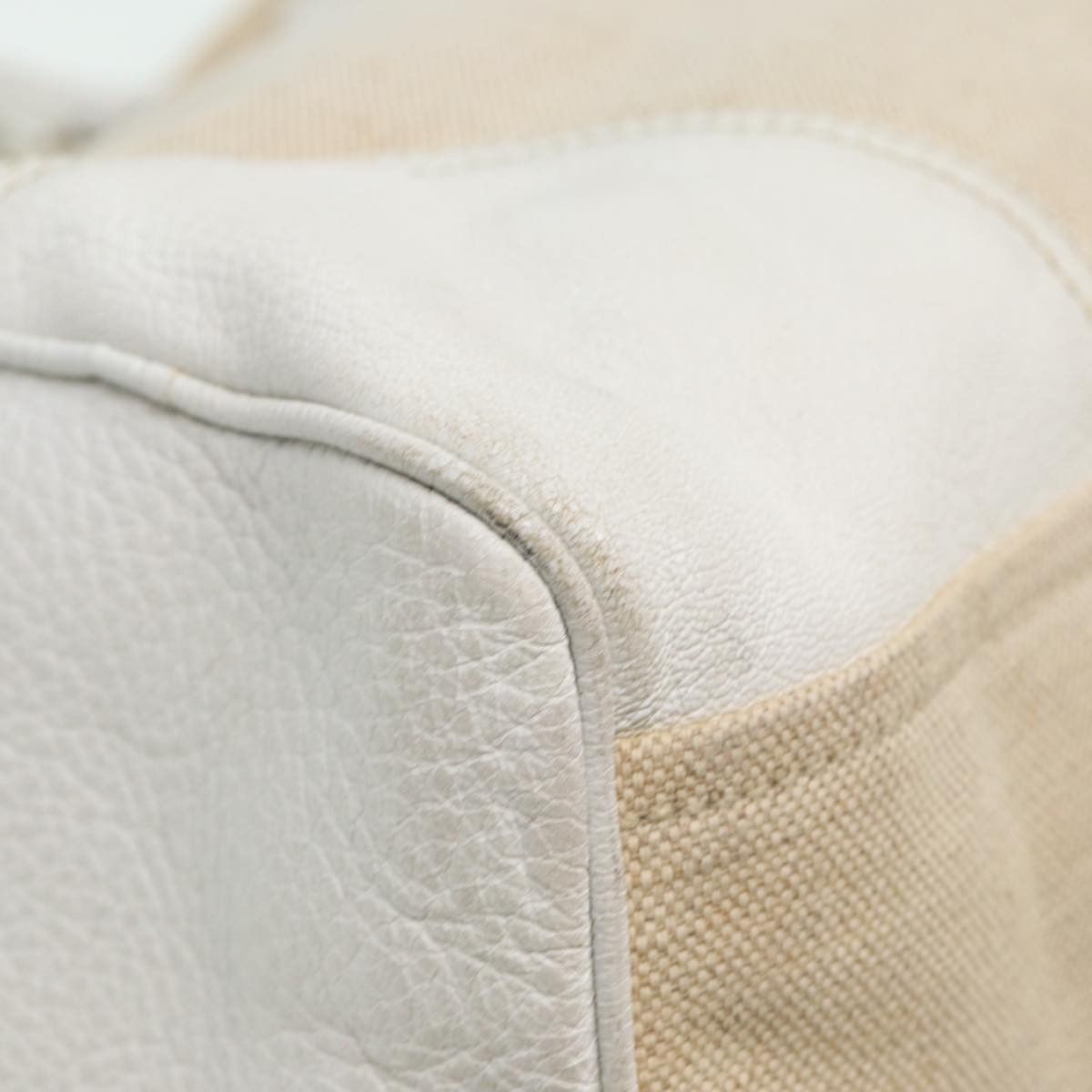 Prada Beige Canvas Shoulder Bag (Pre-Owned) Size ONE SIZE - 18 Thumbnail