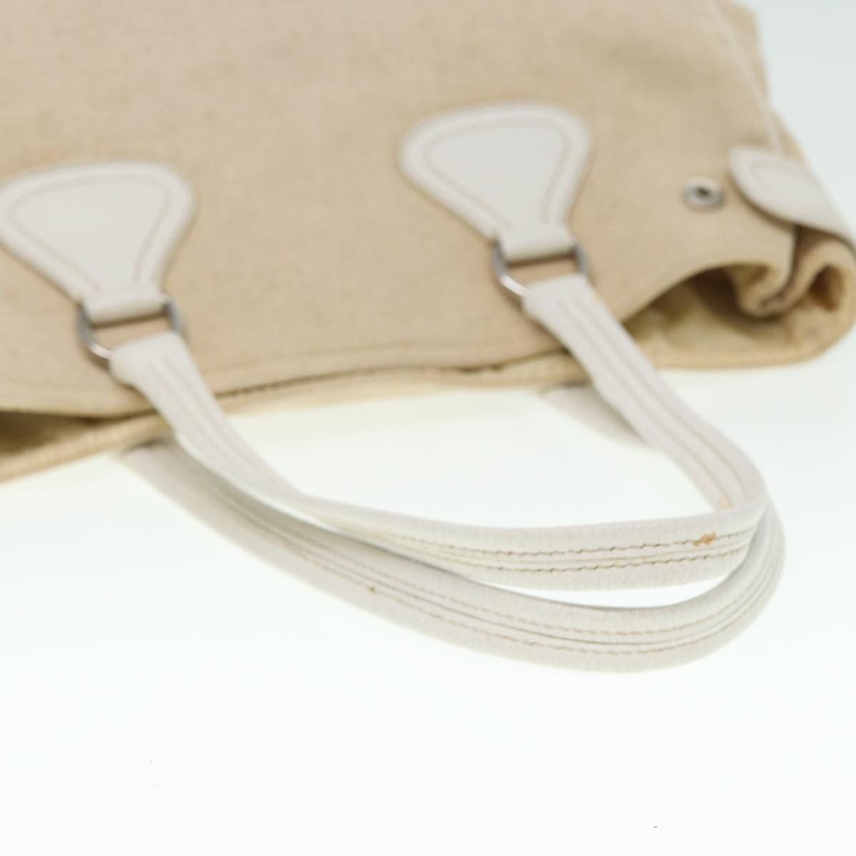 Prada Beige Canvas Shoulder Bag (Pre-Owned) Size ONE SIZE - 13 Thumbnail