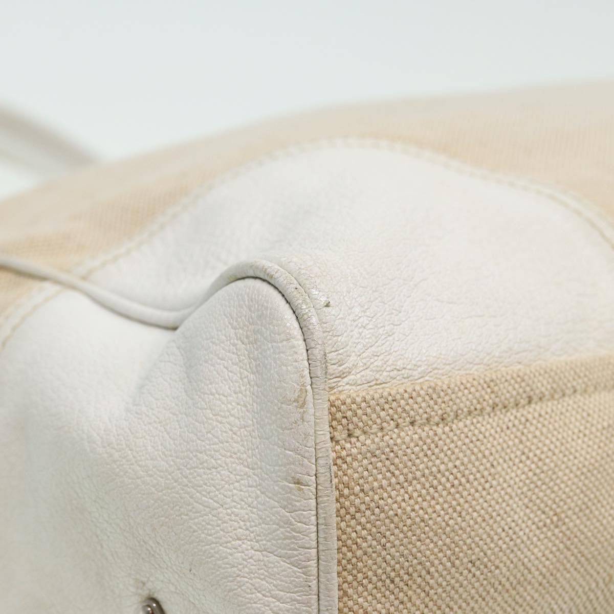Prada Beige Canvas Shoulder Bag (Pre-Owned) Size ONE SIZE - 16 Thumbnail