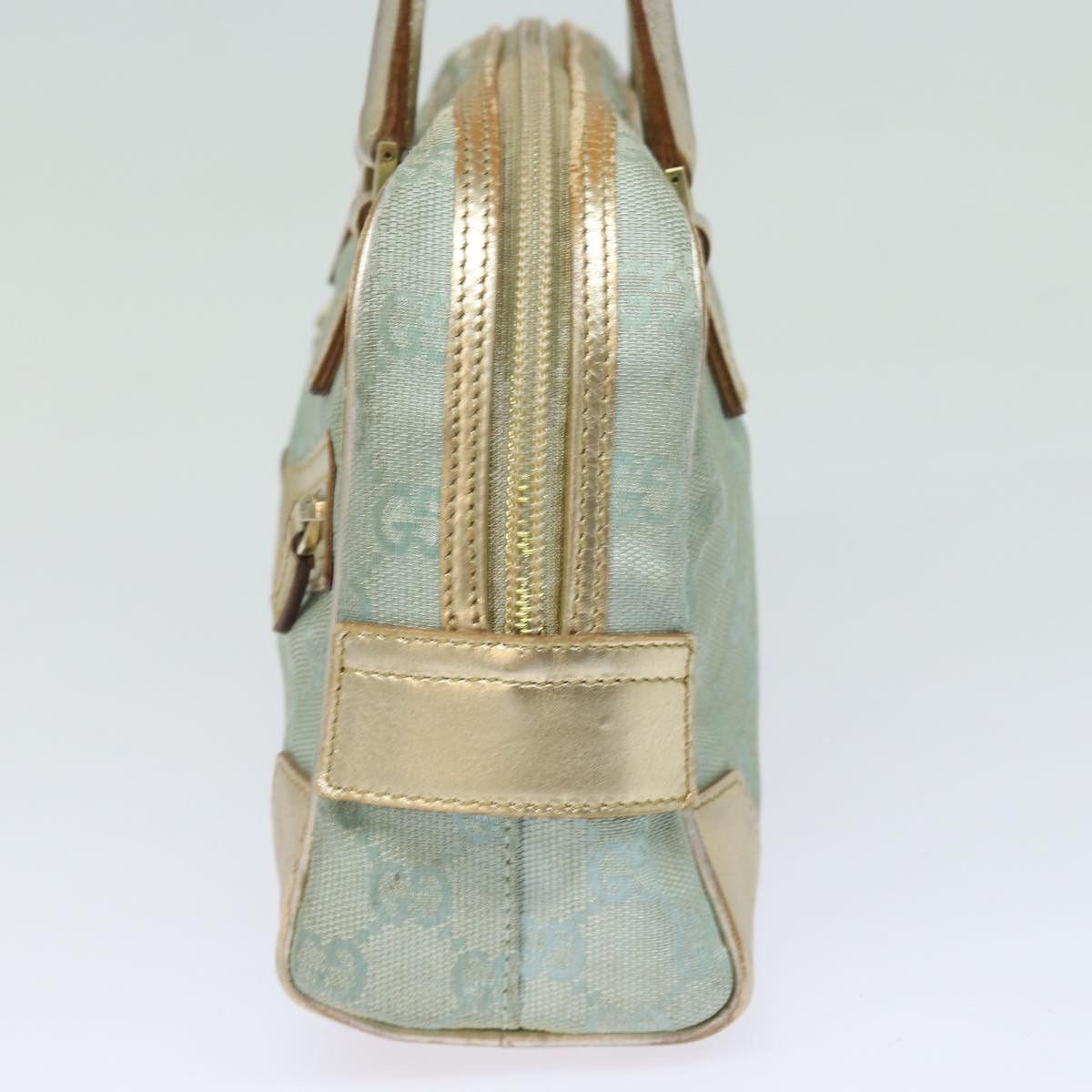 Gucci Bowling Blue Canvas Handbag (Pre-Owned) Size ONE SIZE - 10 Thumbnail