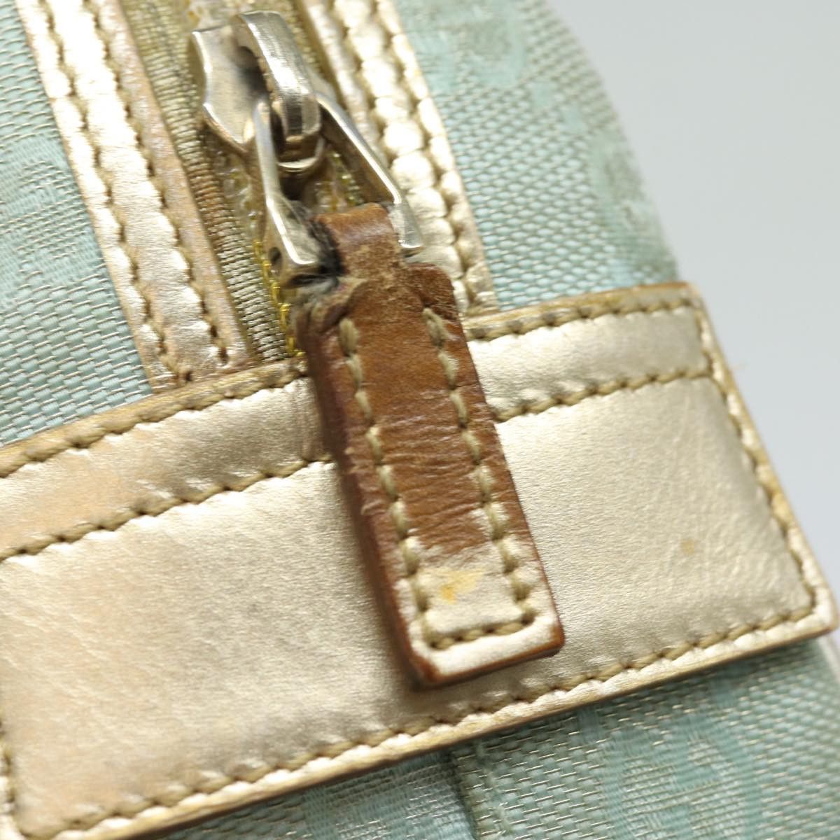 Gucci Bowling Blue Canvas Handbag (Pre-Owned) Size ONE SIZE - 17 Thumbnail