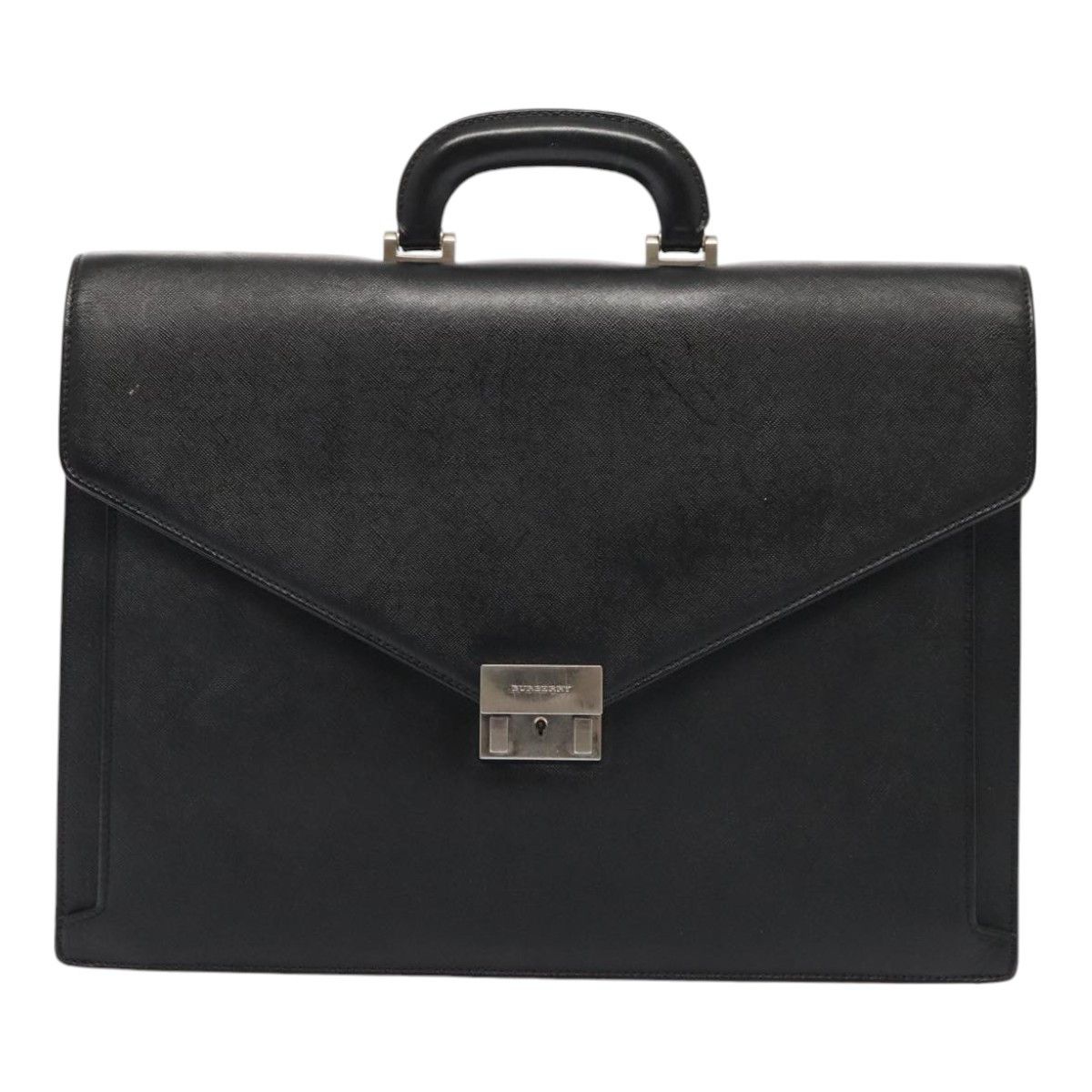 Burberry Black Leather Briefcase Bag (Pre-Owned) Size ONE SIZE - 17 Thumbnail