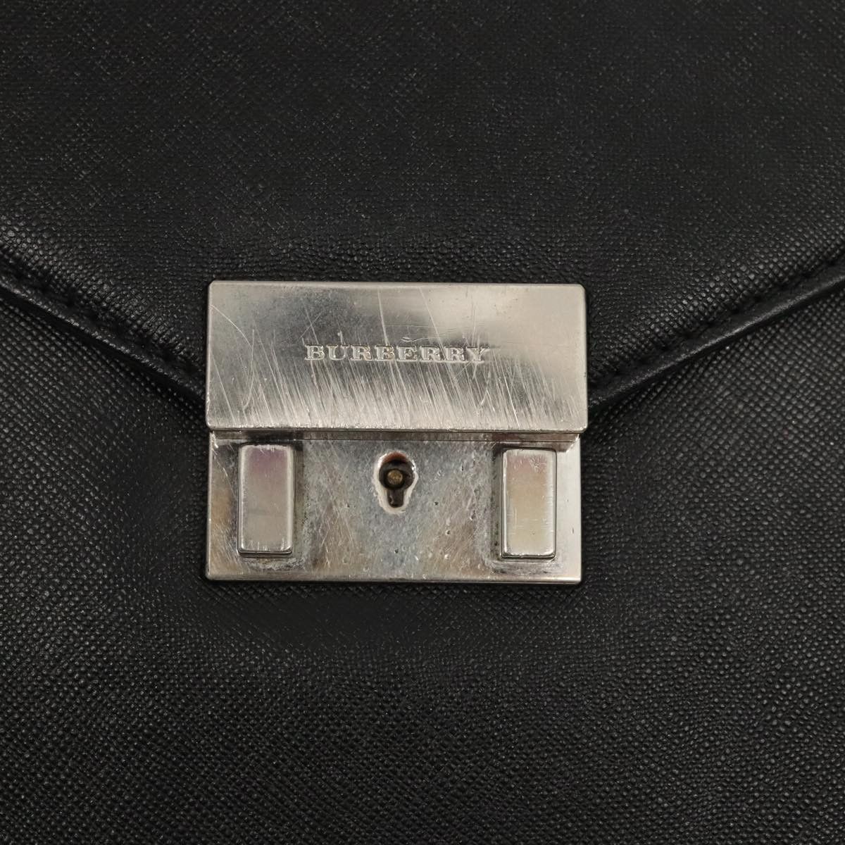 Burberry Black Leather Briefcase Bag (Pre-Owned) Size ONE SIZE - 12 Thumbnail