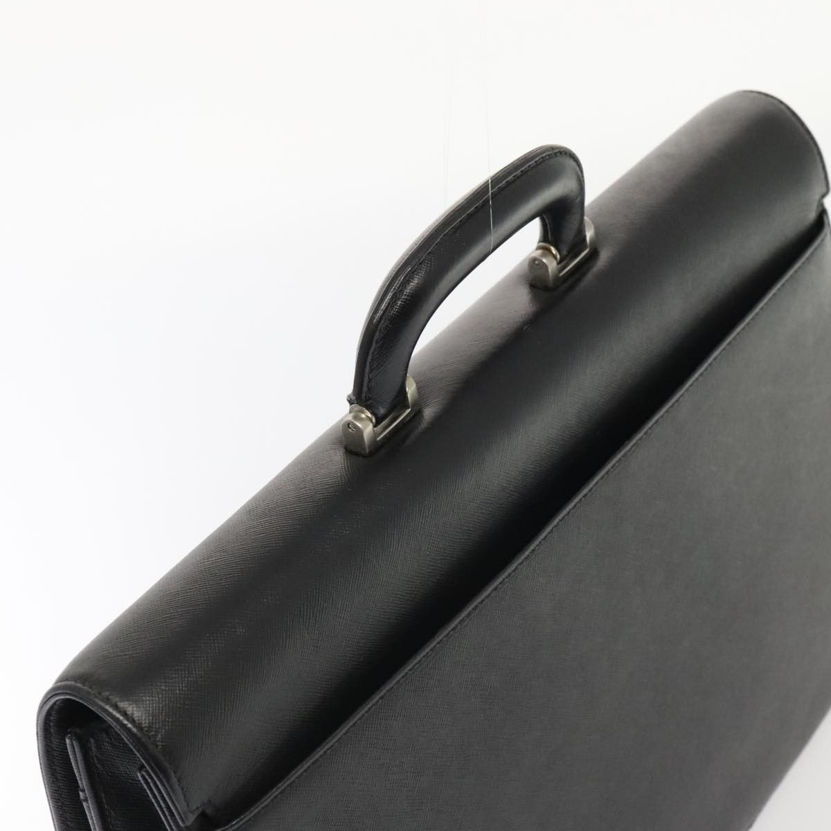 Burberry Black Leather Briefcase Bag (Pre-Owned) Size ONE SIZE - 6 Thumbnail
