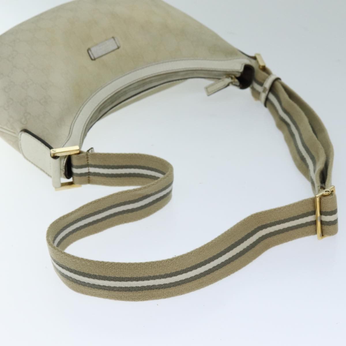 Gucci Sherry Beige Canvas Shoulder Bag (Pre-Owned) Size ONE SIZE - 4 Thumbnail