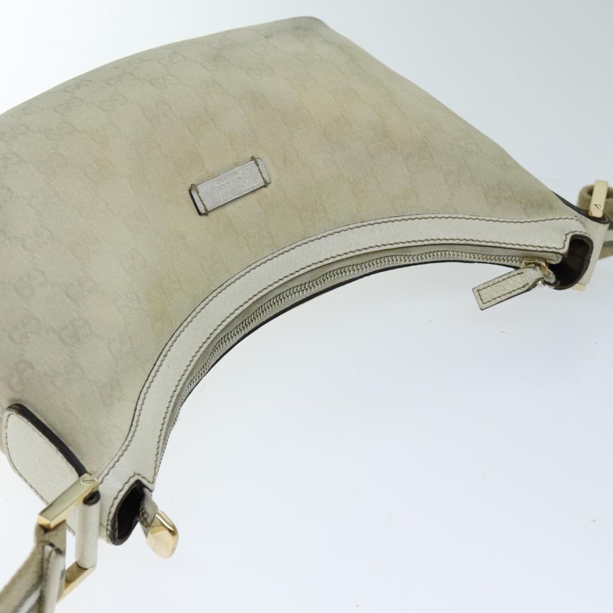 Gucci Sherry Beige Canvas Shoulder Bag (Pre-Owned) Size ONE SIZE - 12 Thumbnail