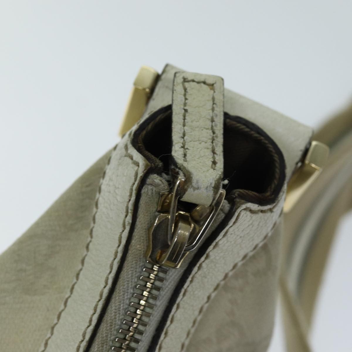 Gucci Sherry Beige Canvas Shoulder Bag (Pre-Owned) Size ONE SIZE - 17 Thumbnail
