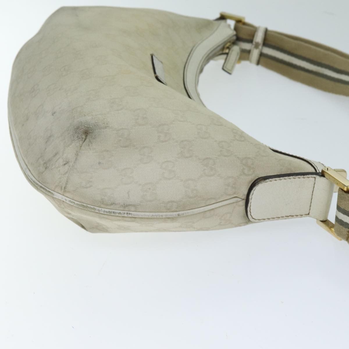 Gucci Sherry Beige Canvas Shoulder Bag (Pre-Owned) Size ONE SIZE - 11 Thumbnail