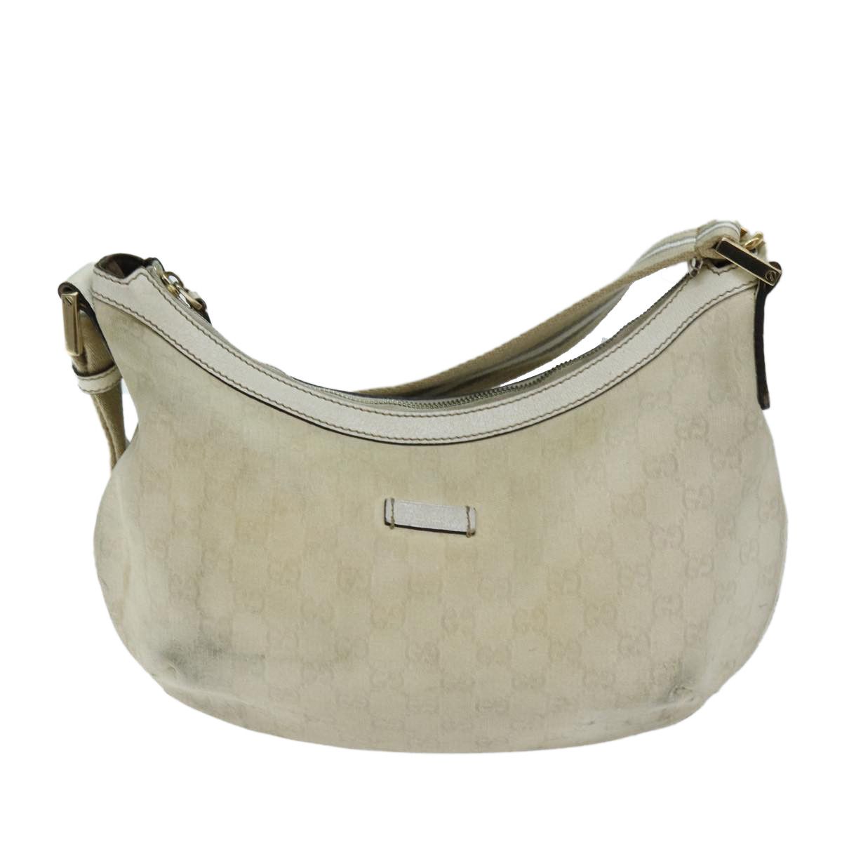 Gucci Sherry Beige Canvas Shoulder Bag (Pre-Owned) Size ONE SIZE - 9 Thumbnail
