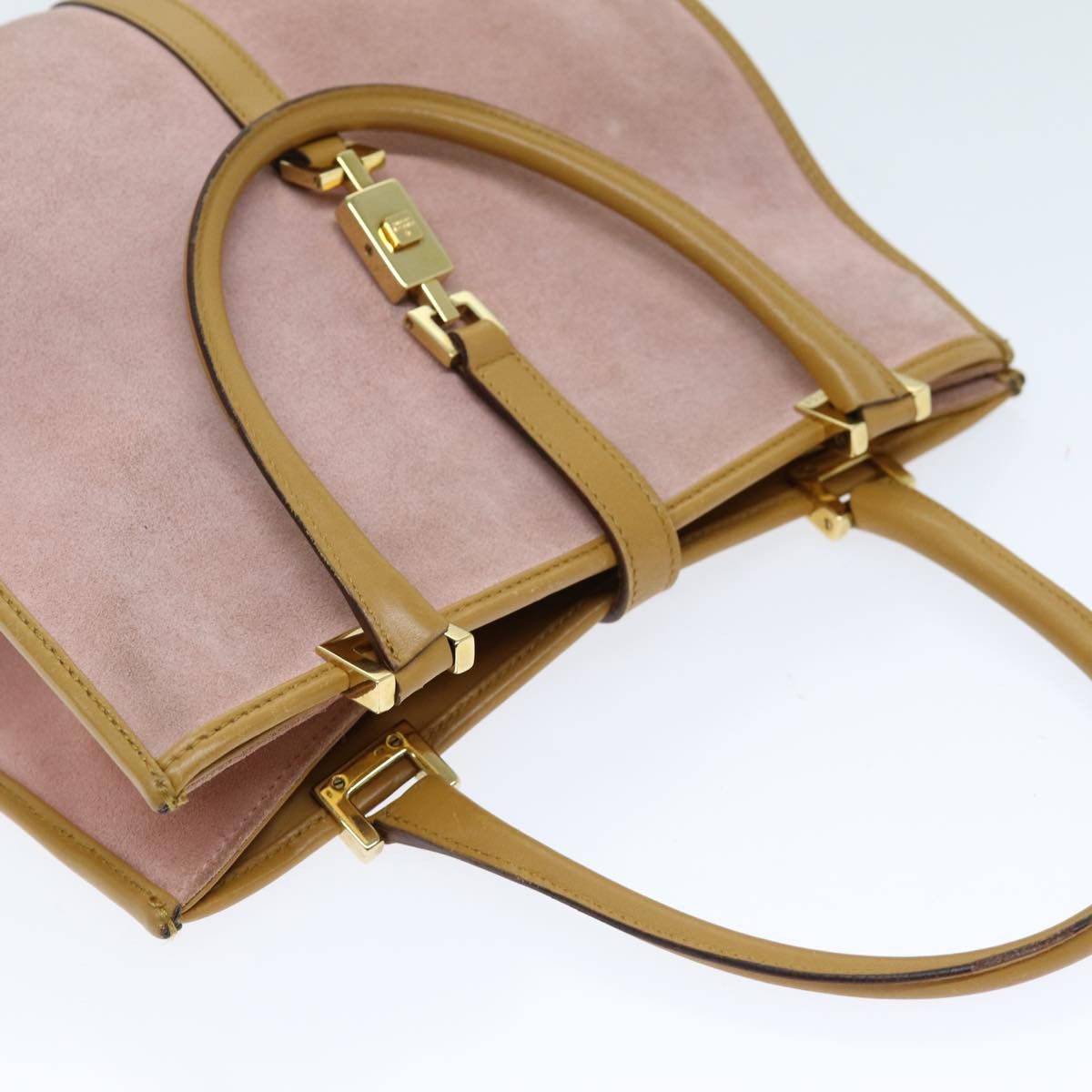 Gucci Jackie Pink Suede Handbag (Pre-Owned) Size ONE SIZE - 4 Thumbnail