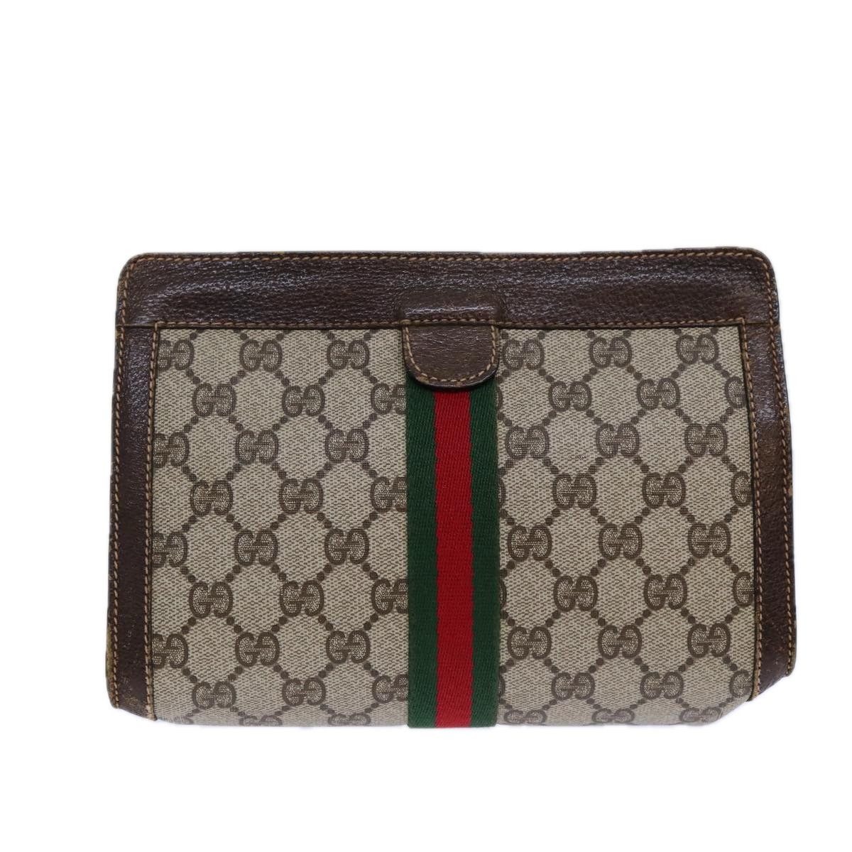 Gucci Gg Canvas Beige Canvas Clutch Bag (Pre-Owned) Size ONE SIZE - 2 Thumbnail