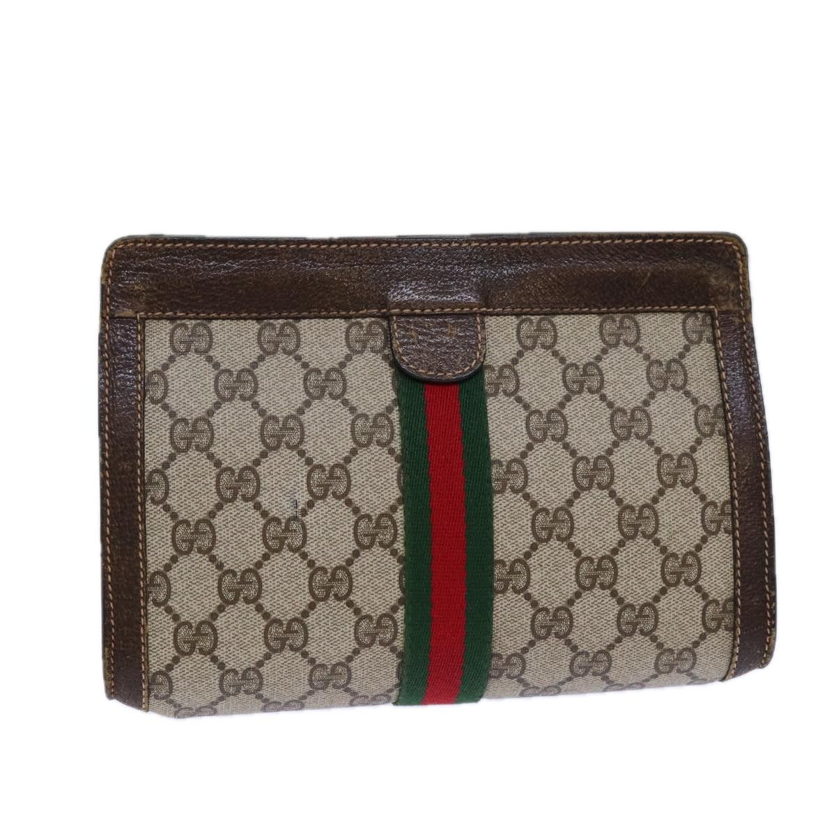 Gucci Gg Canvas Beige Canvas Clutch Bag (Pre-Owned) Size ONE SIZE - 16 Thumbnail