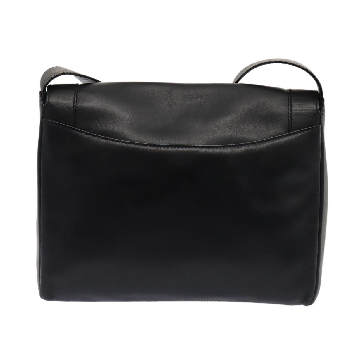 Salvatore Ferragamo Gancini Black Leather Shoulder Bag (Pre-Owned) Size ONE SIZE - 2 Thumbnail