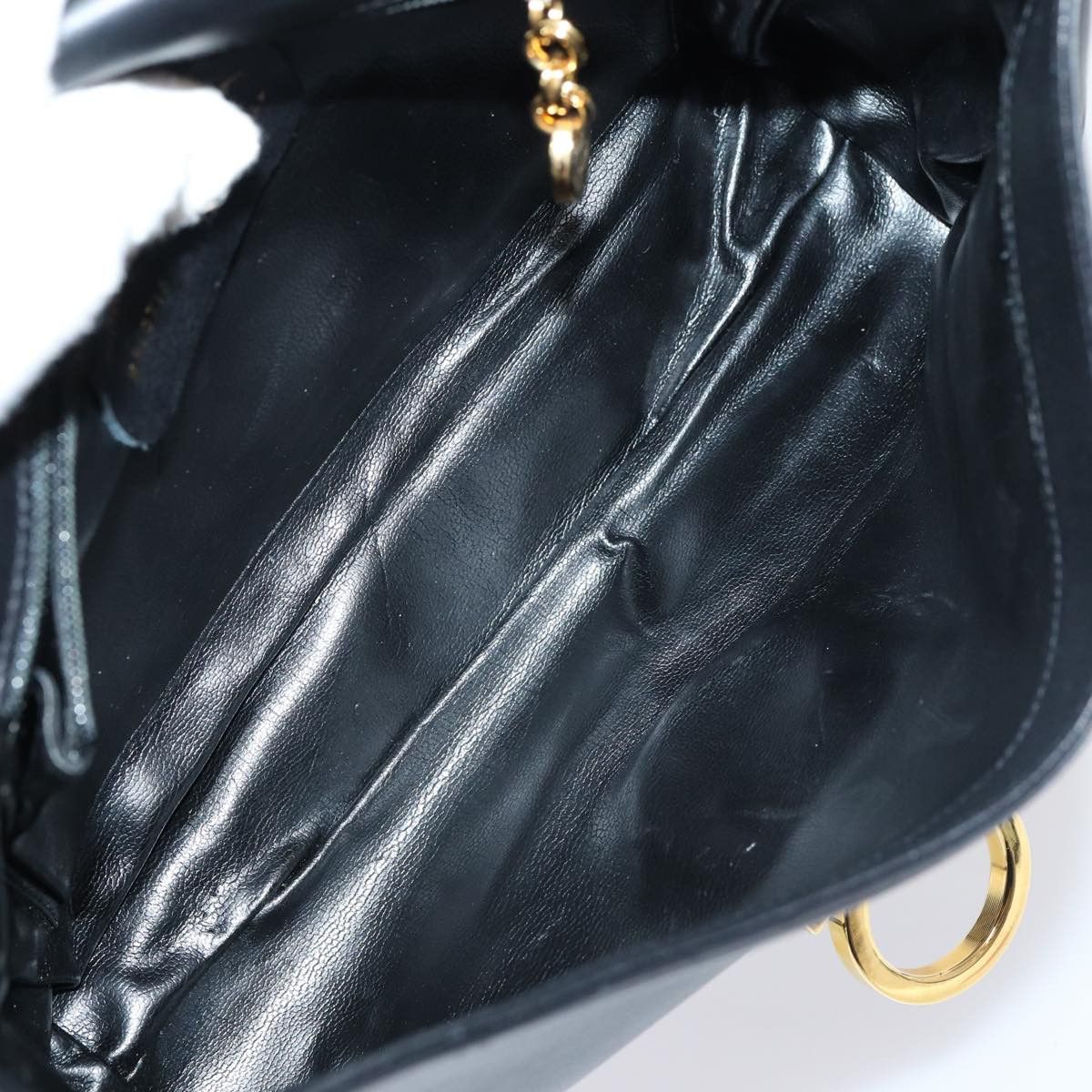 Salvatore Ferragamo Gancini Black Leather Shoulder Bag (Pre-Owned) Size ONE SIZE - 5 Thumbnail