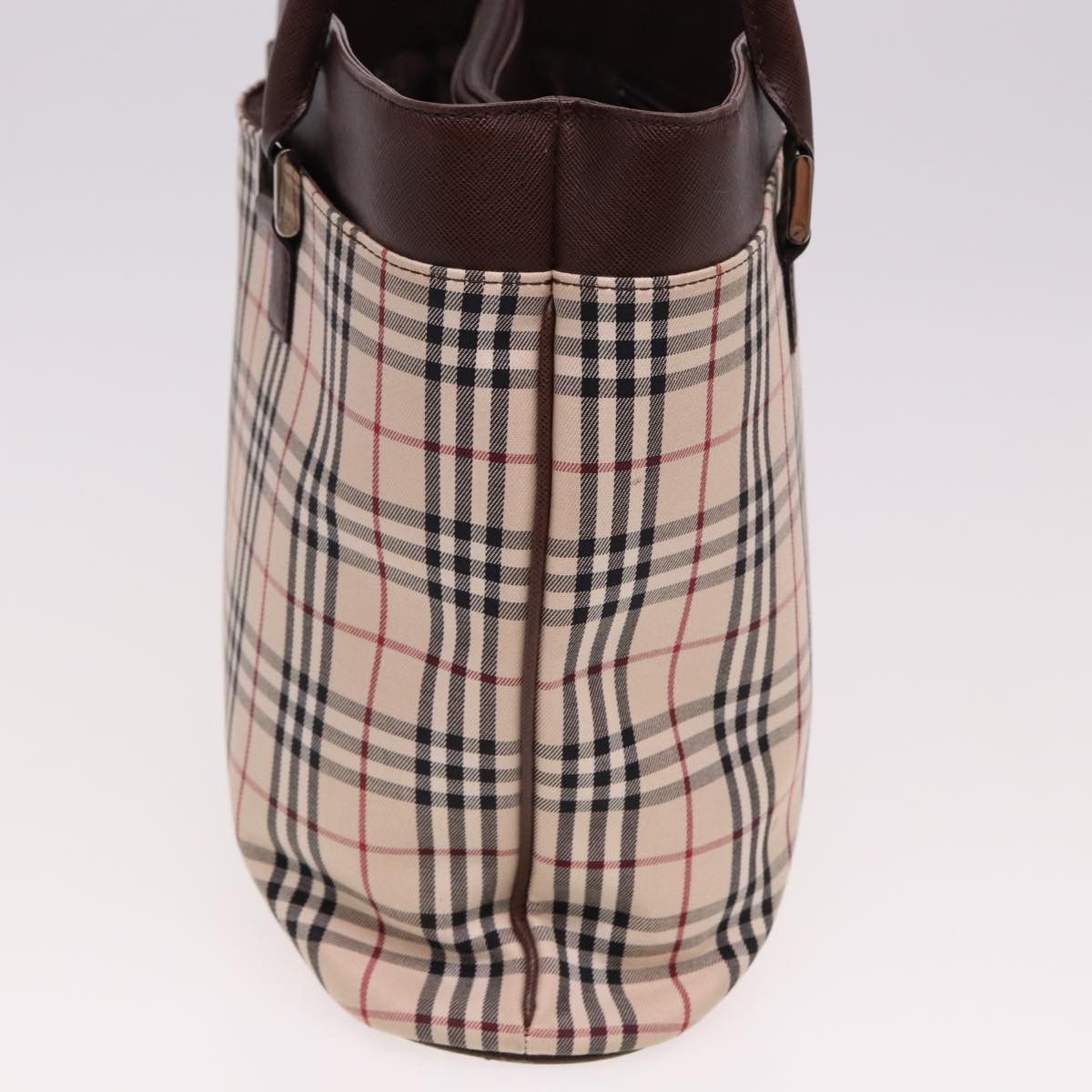Burberry Nova Check Beige Canvas Tote Bag (Pre-Owned) Size ONE SIZE - 12 Thumbnail