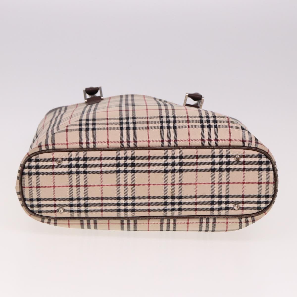 Burberry Nova Check Beige Canvas Tote Bag (Pre-Owned) Size ONE SIZE - 3 Thumbnail